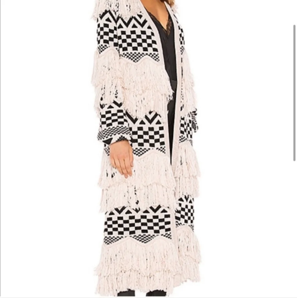 House of Harlow 1960 Bone X Revolve Ash Duster Size Medium - Picture 3 of 10